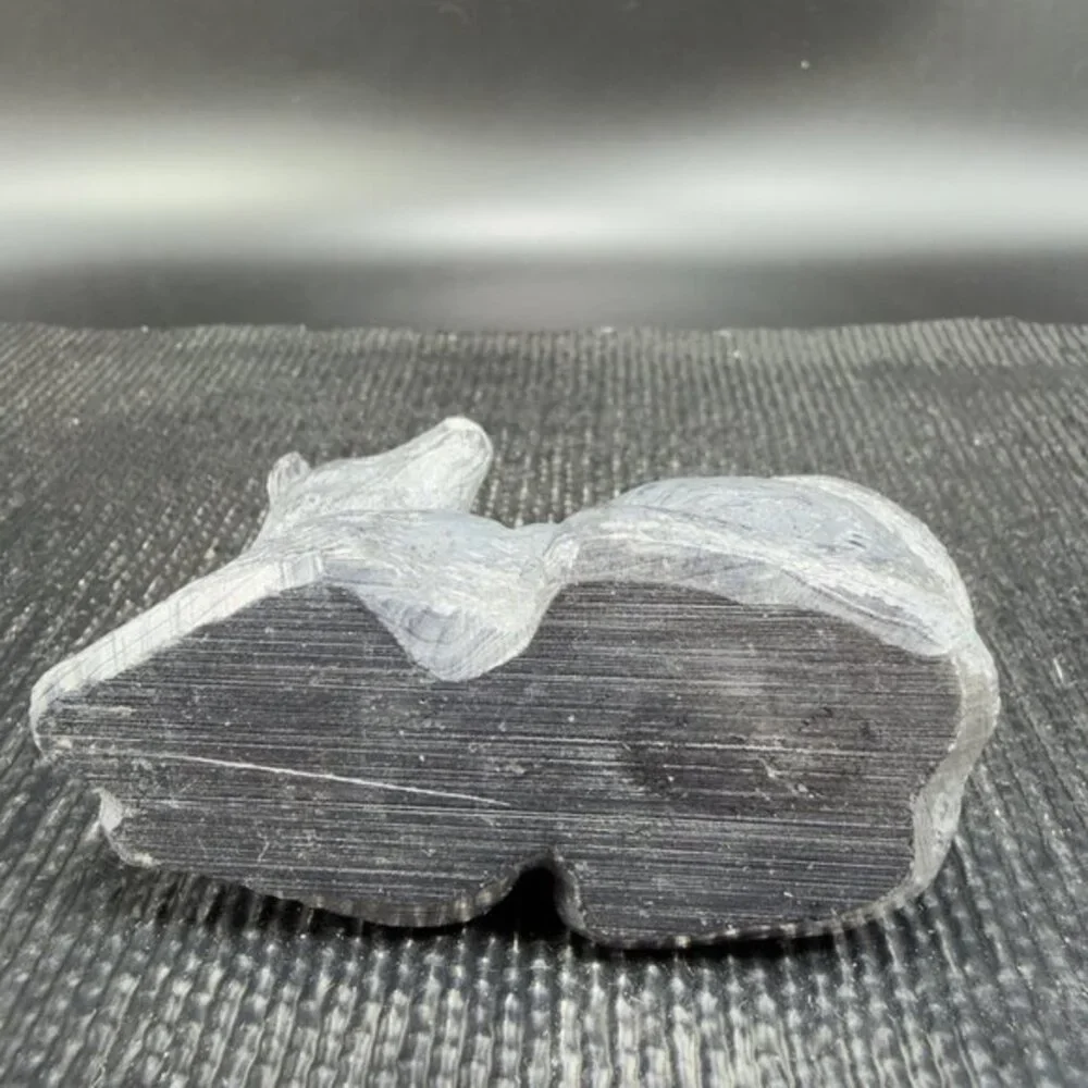 The‎ Wolf Original Soap Stone Sculpture Hand Carved Canada Husky Akita Dog VTG
